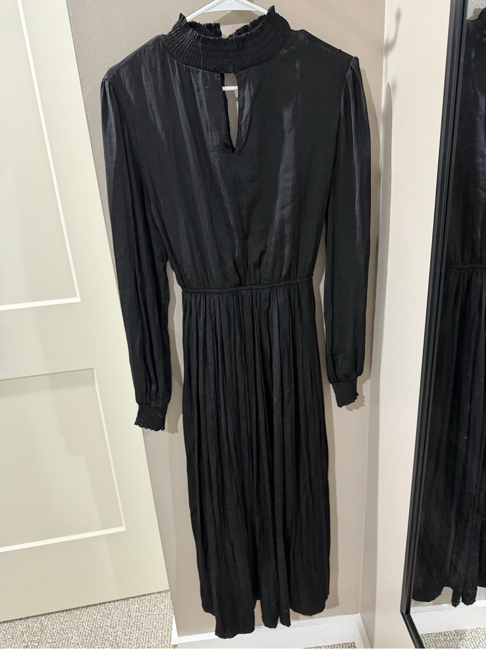 She + Sky Black Long-Sleeve Maxi Dress